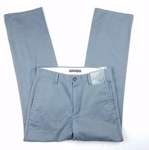 Dockers gray flat front slim fit gray khakis 29×30